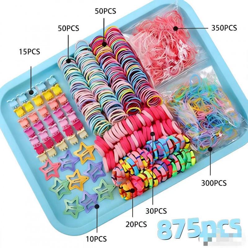 Princess Hair Accessories Set: Baby Hair Ties, Girls Hairpins & Clips Gift Box