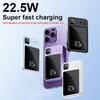 Mini magnetyczny bezprzewodowy power bank 10 000 mAh (15W), Wyświetlacz LED, port Type-C — idealny do użytku na zewnątrz i w sytuacjach awaryjnych