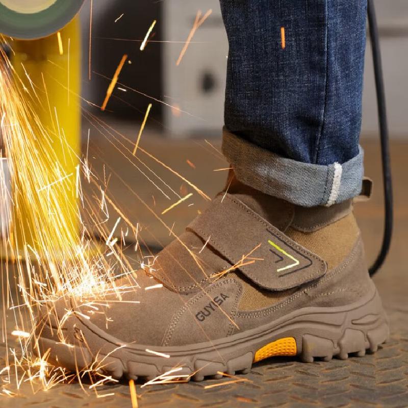 Zapatos de Seguridad para Soldador GUYISA para Hombre con Puntera de Acero 3027V