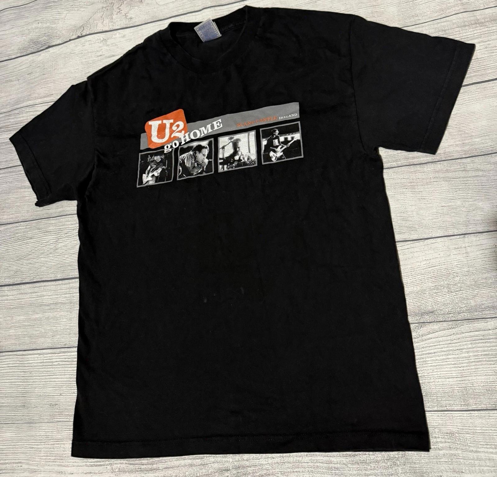 

Vintage U2 Go Home Slane Castle Ireland Graphic Rock T-Shirt Mens Size Large Y2K S