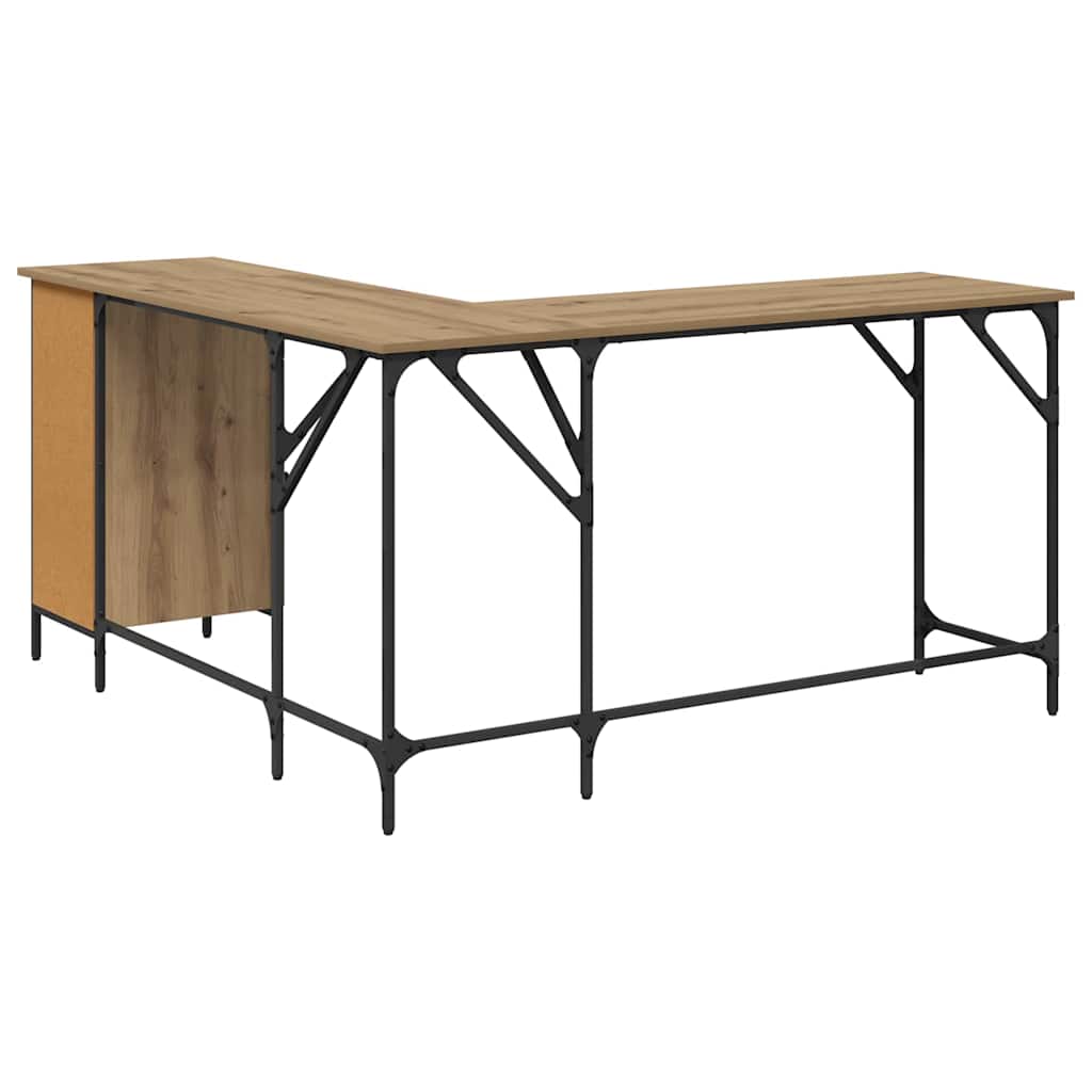 Artisan Oak Desk 141 x 141 x 75 cm Particleboard