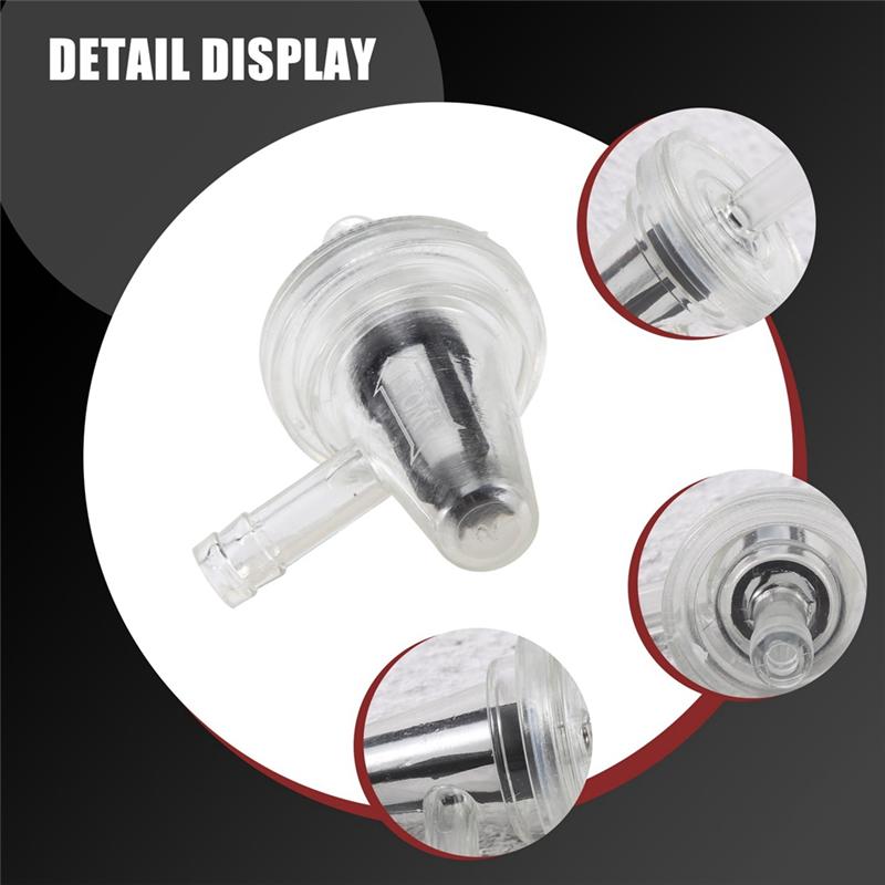 10Pcs Universal Motorcycle Right Angle Inline Fuel Filter 1/4 Inch 6Mm Hose Lines For KAWASAKI -A99D