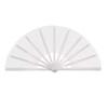 1Pc 13 Inch Foldable Blank Fan Sublimation Printable Polyester Clacking Hand Fan with Plastic Ribs for Craft Kongfu Folding Fan