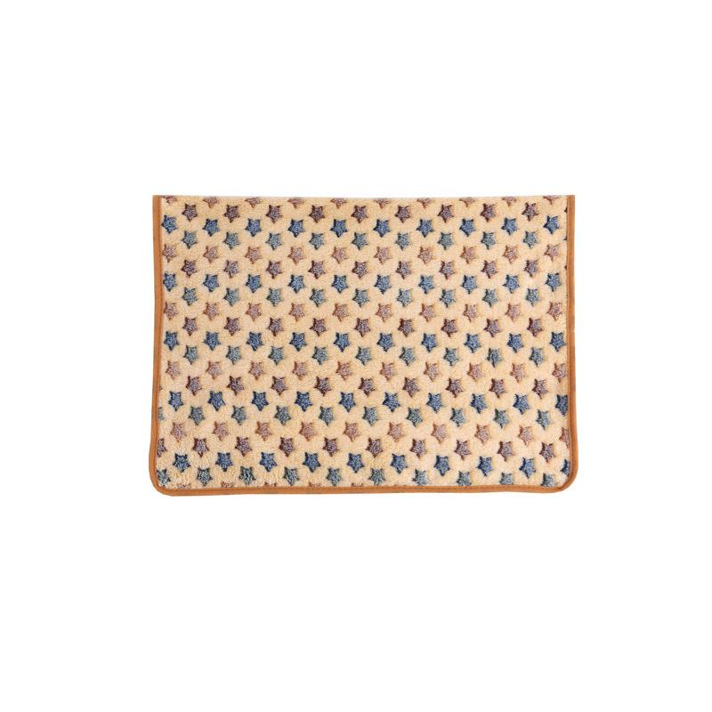 Cozy Coral Fleece Pet Blanket for Dogs and Cats - Warm Autumn & Winter Nest Mat