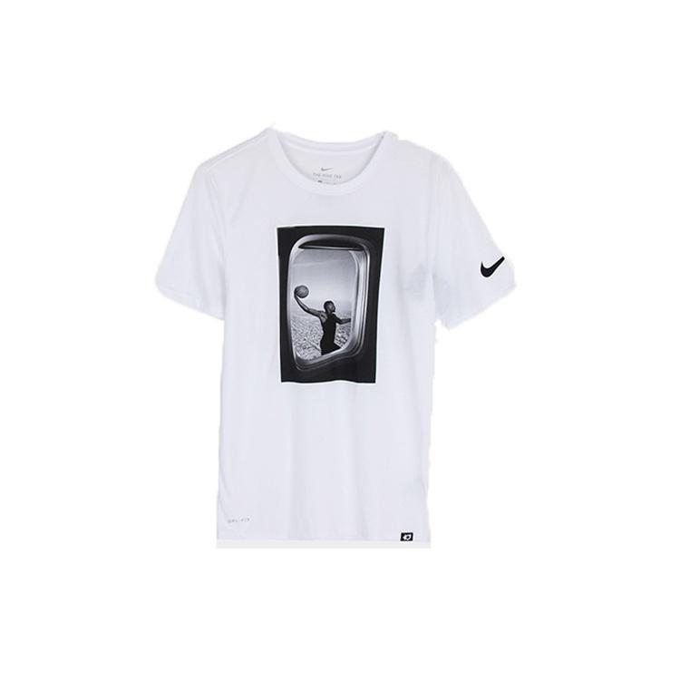 Nike KD Durant Basketball Training hygroscopic Sweat-Wicking Short Sleeve White Men s 857900-100 XL
