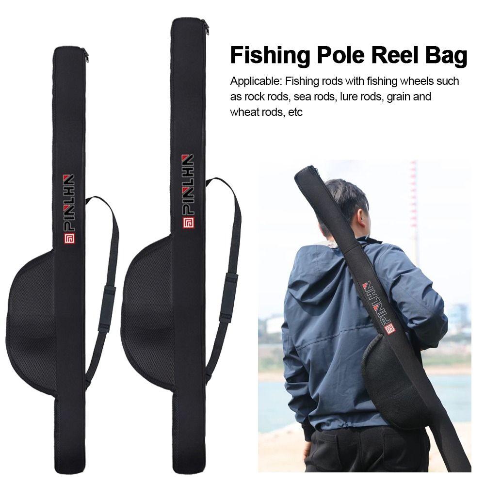 New Portable Fishing Rod Bag Folding 118/128cm Fishing Rod Case With Shoulder Strap Fishing Organizer