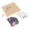 Math Multiplication Board Children Montessori Counting Educational Toys Wooden Multiplication Table