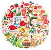 Christmas Stickers with Many 100 Holographic Laser Holiday Gift Decoration Stickers Waterproof Christmas Stickers