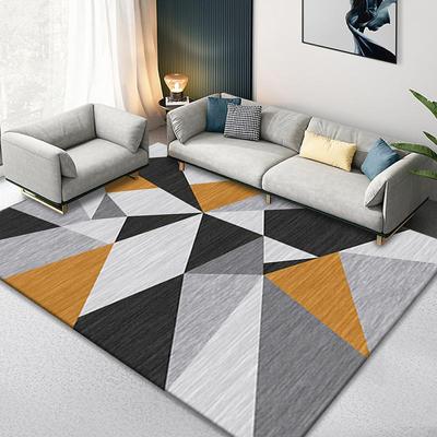 Rugs for Living Room Nordic Geometric Lint-free Table Lounge Door Room Non-slip Area Soft Carpets Bedroom Home Decoration Rug