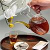 Transparent High Borosilicate Glass Teapot with Handle