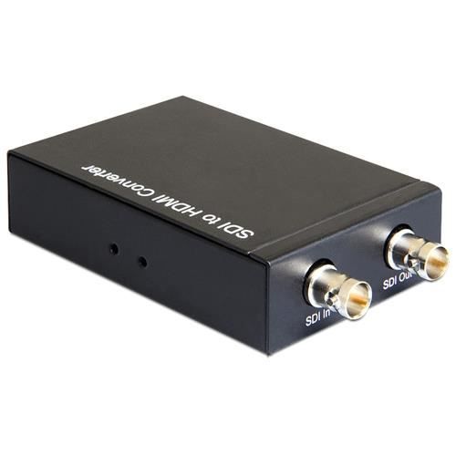 Adaptateur vidéo - DeLOCK - 93237 - 3G-SDI vers HDMI - Connecteurs BNC et HDMI-A - Noir