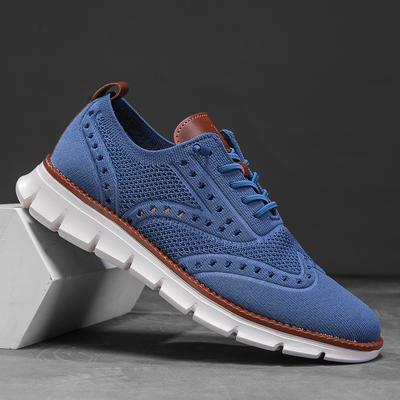 Mens Wingtip Brogue Shoes Mesh Oxfords Casual Sneakers British Style Breathable Plus Big Size 51 52 53 54 Dropshipping Hot Sale