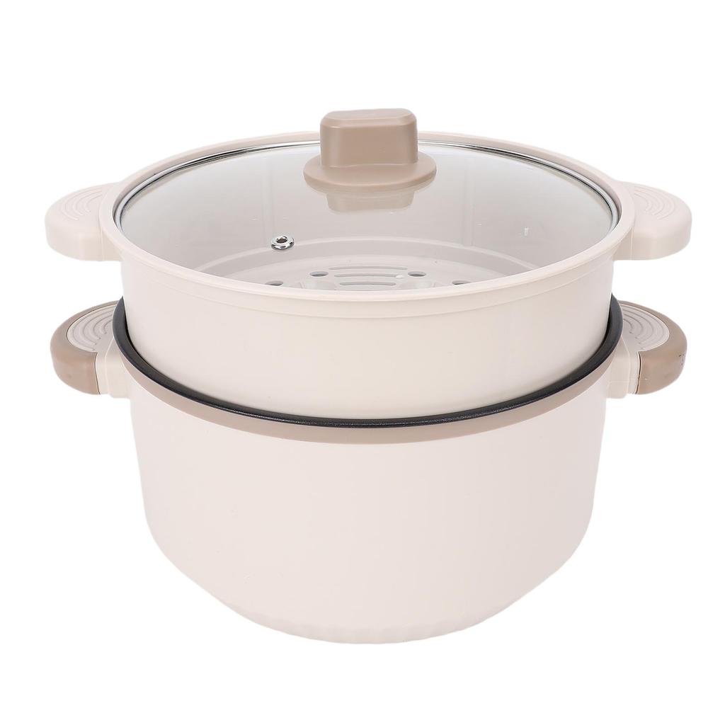 Electric Pot 3L Large Capacity Anti Scald Touch Safe Anti Stick Coating Multifunctional Electric