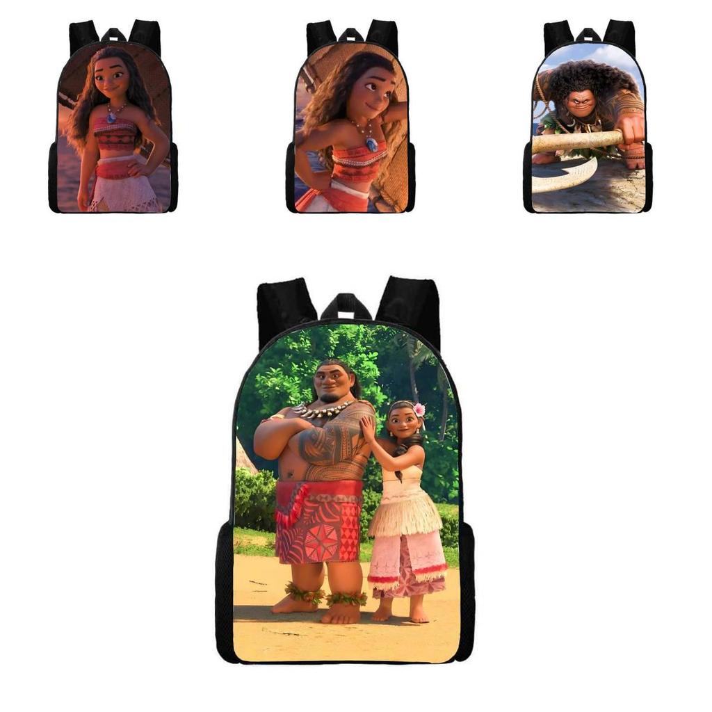 Moana Ocean Theme School Backpack With Waterproof Oxford Fabric For Elementary Students