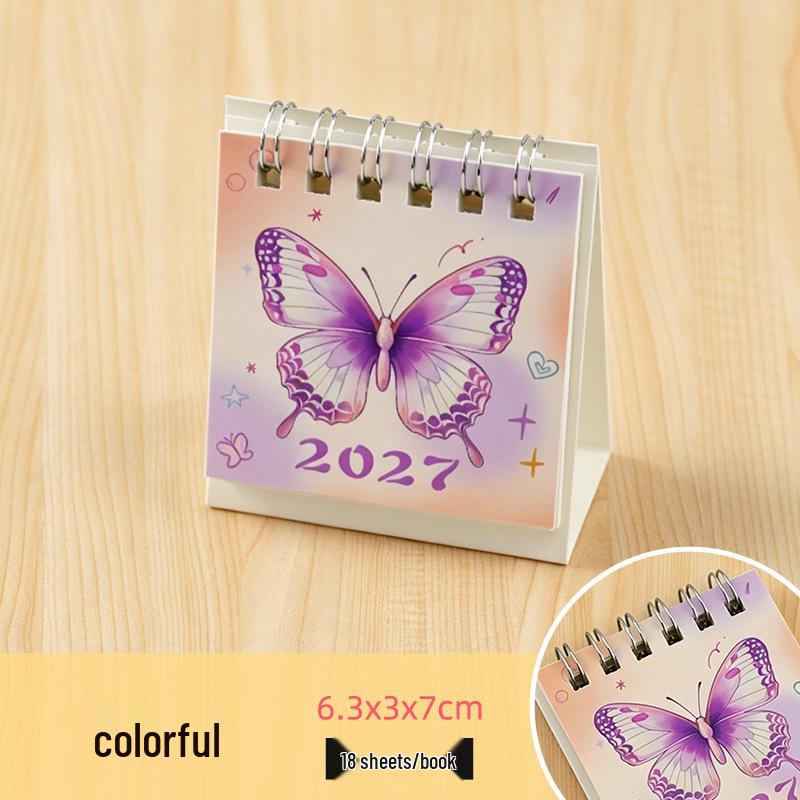 Calendario da scrivania cartoon estivo con occhiolino 2026: Una Pagina al Giorno per Più Felicità