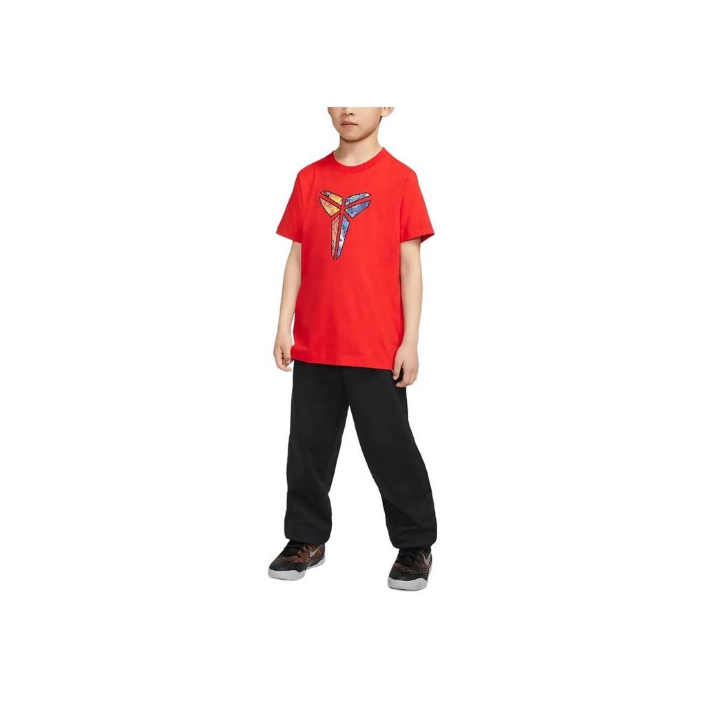 Nike T-Shirt SS25 Kobe Series Round Neck Soft Casual Short Sleeve Kids Tops Red IH2218-600