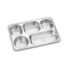 304 Stainless Steel Commercial Multi-Compartment Food Tray