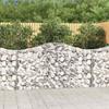 Exclusive House - Curved Gabion Baskets 12 Pcs 200x30x100/120 Cm Galvanized Iron