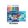 Jiguhwaghak Super Colored Pencils Set (12 Colors + Random Coloring Book) / Optional 16 Colors