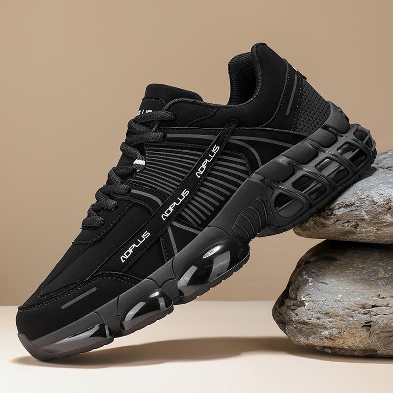 Men's Autumn New Leather‑Upper Sports Casual Shoes, Non‑Slip Wear‑Resistant Travel Shoes, Soft‑Sole Lightweight Running Sneakers