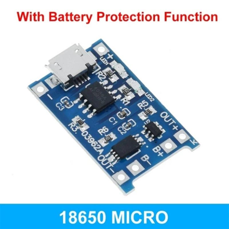 10pcs 5V 1A 18650 TP4056 Lithium Battery Charger Module Charging Board With Protection Dual Functions 1A Li-ion