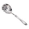 Shell Shape Spoon Stainless Steel Serving Spoon with Ergonomic Handle for Dessert Cake Ice Cream