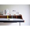 El Commune Table Clock Bauhaus GENE ALARM CLOCK Bayer Alarm SQ White DCL-005