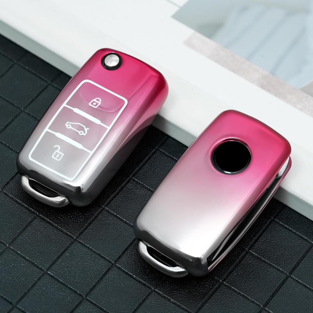 [OATSBASF] Car Key Cover Suitable for Mercedes Benz, Luxury TPU, Dirt and Slip Prevention,