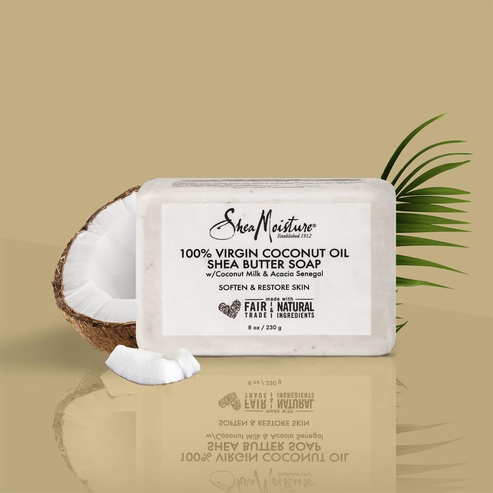 Sheamoisture 100  Virgin Coconut Oil Oil Shea Butter Soap 8 Oz