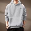 Herren Hoodie mit schwerem Stoff 420g, bestickt mit amerikanischem Buchstaben - Herbst/Winter Neuer Stil, lockere Passform