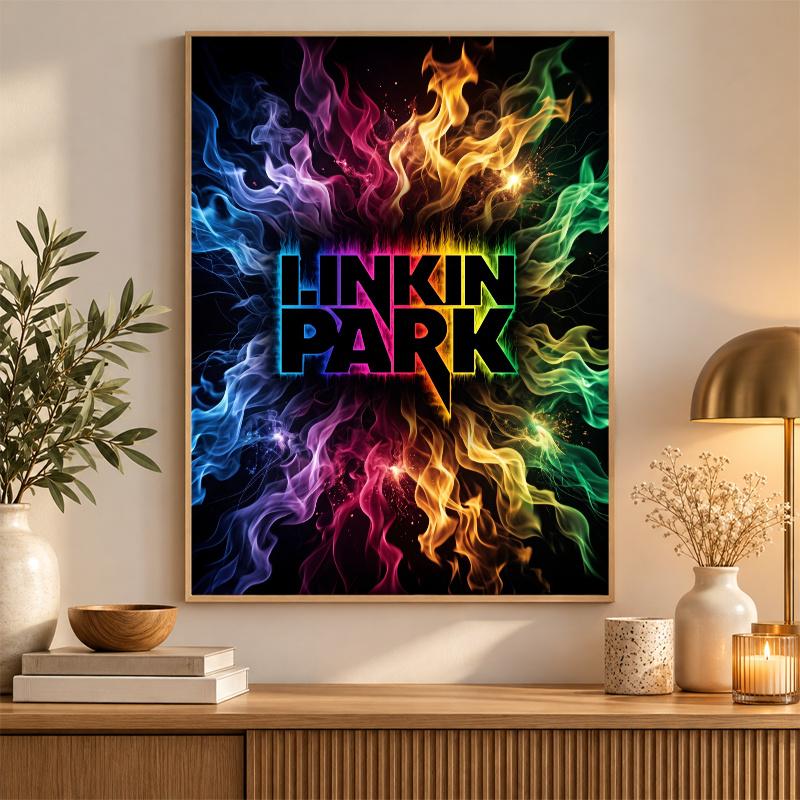 Linkin Park Diamond Painting Kit 5D Full Drill DIY Diamond Mosaic Wall Art Home Decor