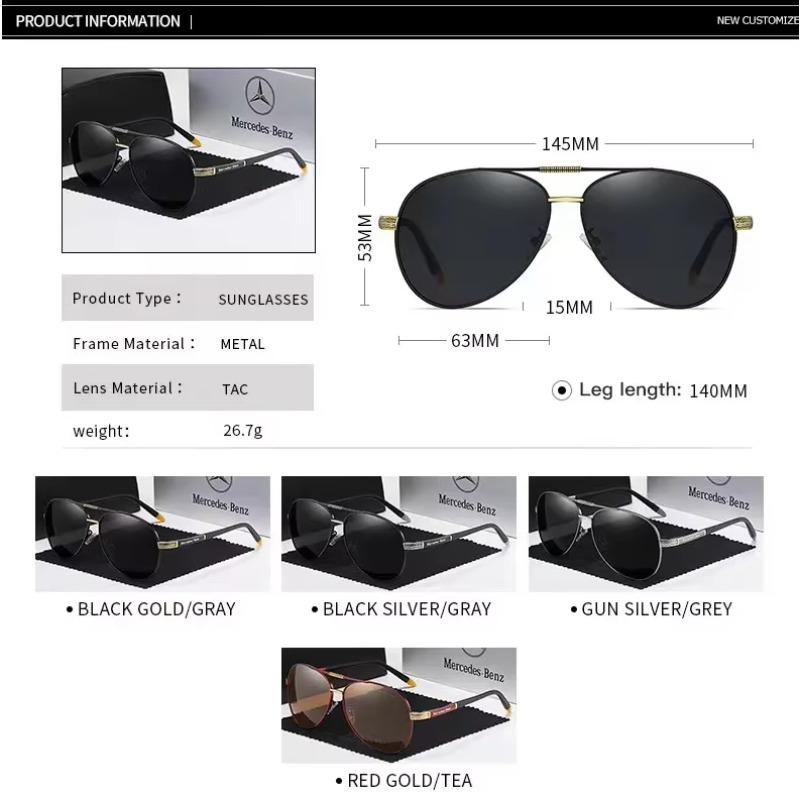 CEM1 New 2025 Car High-End Polarized Sunglasses Mercedes Benz A C E V S Class ML CLA CLS Vito Sprinter GLA GLC GLK GLS SLK Anti Glare