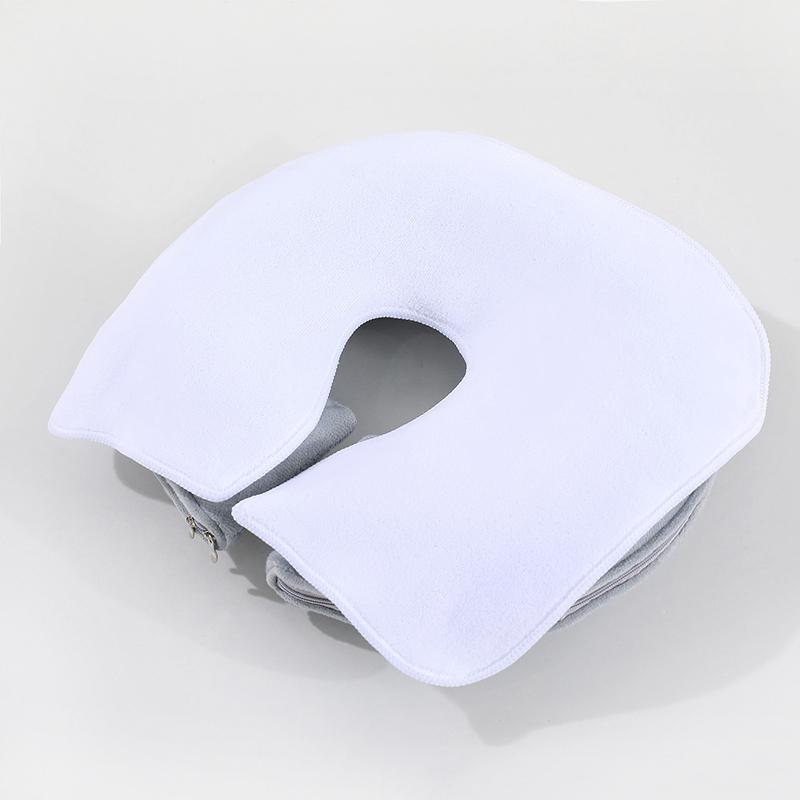 Headrest Cushion for Beauty SPA Massage Facial Care Supplies Microfiber U-Shaped Head Pad Towels Thickened Facial Pillow Covers