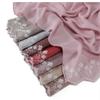 Floral Embroidered Solid Color Scarf Shawl Wrap Lightweight UV Protection Accessory Women