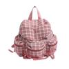 Plaids Backpacks Japanese Styles Casual Daypacks Student School Backpacks Retro Backpacks Travel Bag for Daily
