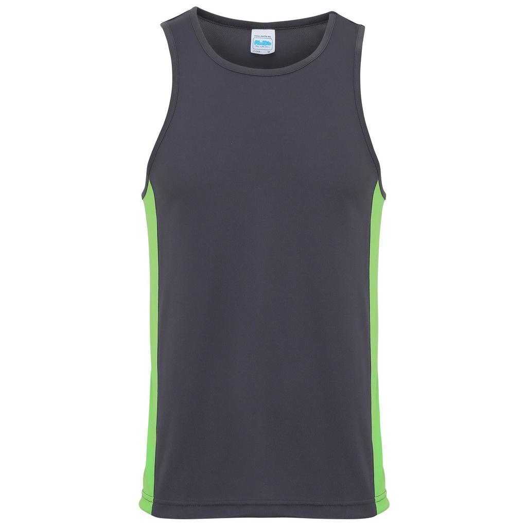 AWDis Just Cool Contraste Débardeur Gym Débardeur Wickable Respirable Sport Running JC008 AWDis Just Cool Contraste Débardeur Gym Débardeur Wickable Respirable Sport Running JC008
