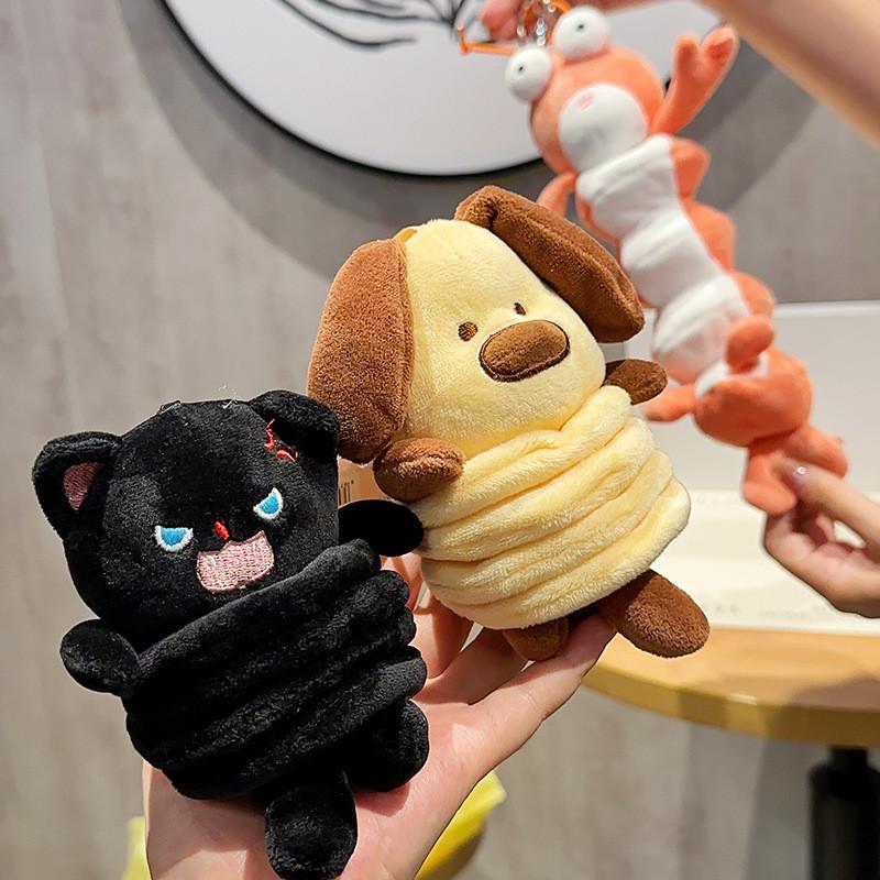 And Playful Fun Plush Keychain Featuring Unique Cartoon Dolls Spring
