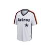 Nike X MLB Houston Astros Cooperstown Baseballový dres Písmenný pruhovaný potisk Výstřih do V Krátký rukáv Tričko Pánské Vrcholy C267WHSTHST-UCT