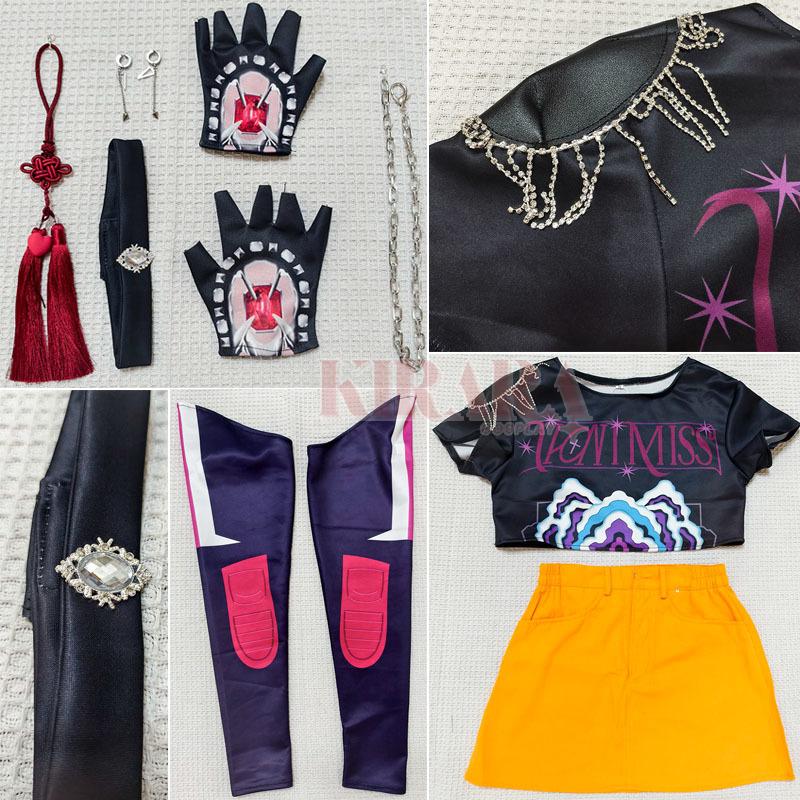 Costum Cosplay Zoey Mira Rumi Perucă Vânători de Demoni Joc de Rol Adult Copii KPop Petrecere Ținute Carnaval Costume Comic Con Halloween