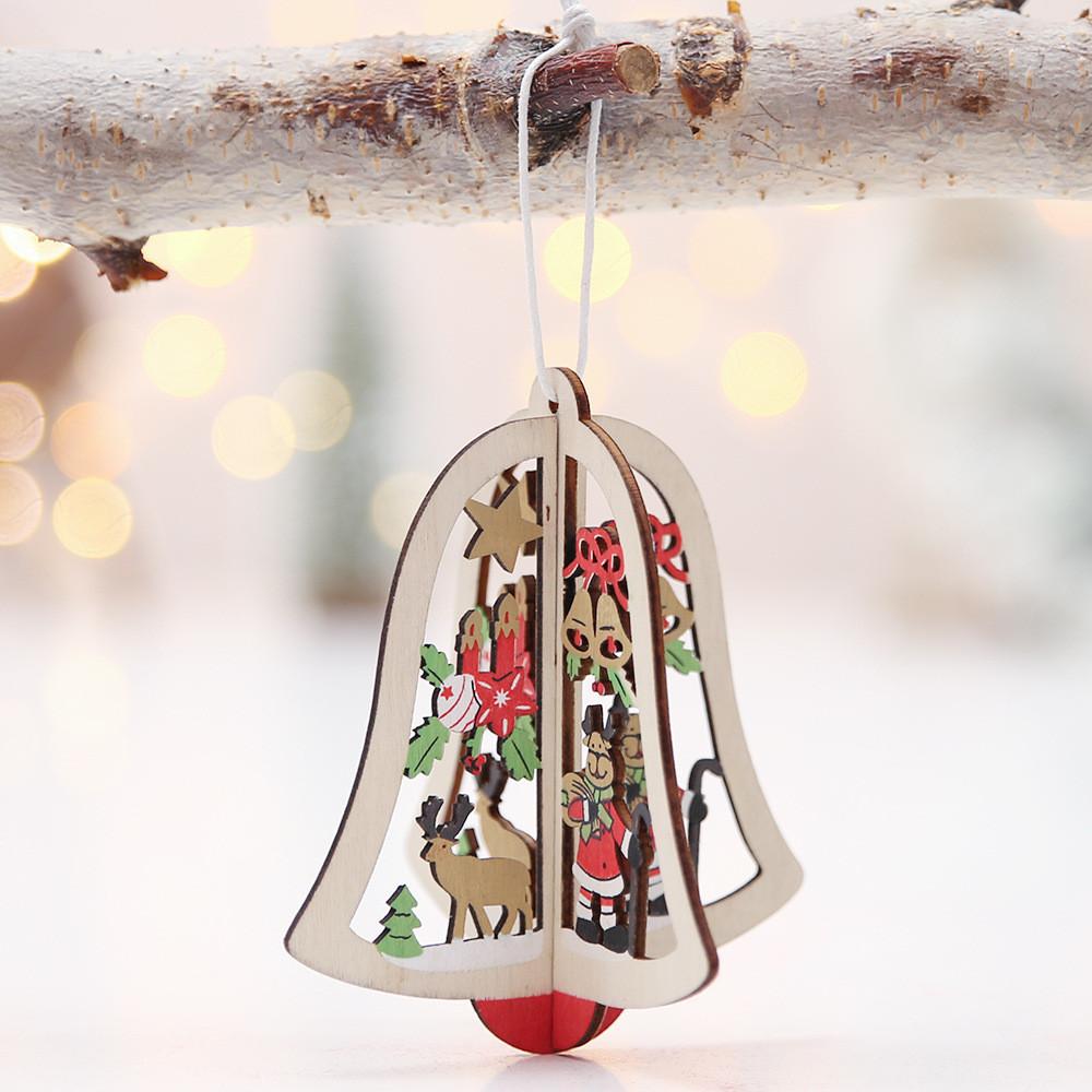 

Elegant Handcrafted Wooden Christmas Decorations Featuring Bells Trees And Stars Designs Christmas Bell