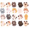 Moin Moin Cat Family Set Animal Black Cat Calendar Stickers, 90-Piece / Cat, Calico, / Reward, Schedule, Planner, Album, Deco, Letter, (Product Code