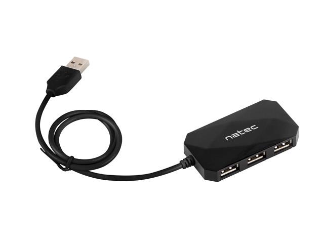 USB Hub Natec NHU-0647 LOCUST 4xUSB 2.0 black