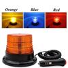 LED Car Strobe Light, Emergency Rotating Beacon Light for Traffic Indication, Orange Blue Red Flash Warning Light for Vehicles