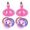 2set Flamingo Inflatable Ring Toss Game, Fun Outdoor Activity Set