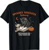 Retro Funny Spooky Biscuits Club Cat Lovers Pastry Halloween T-Shirt