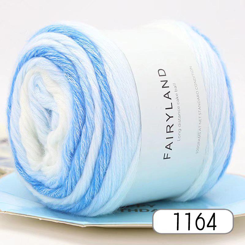 1pc 100g Gradient Rainbow Yarn, Suitable for DIY Crochet and Knitted Warm Sweaters, Scarves, Hats, Shawls, Etc