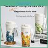 Modern Stainless Steel Insulated Coffee Cup With Double Lid For Office And Travel