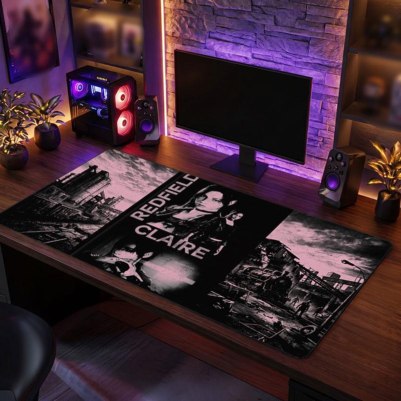 Big Mouse PadResident Evil Extended Soft Desk Mat Gaming Office Computer Table Decor Mat