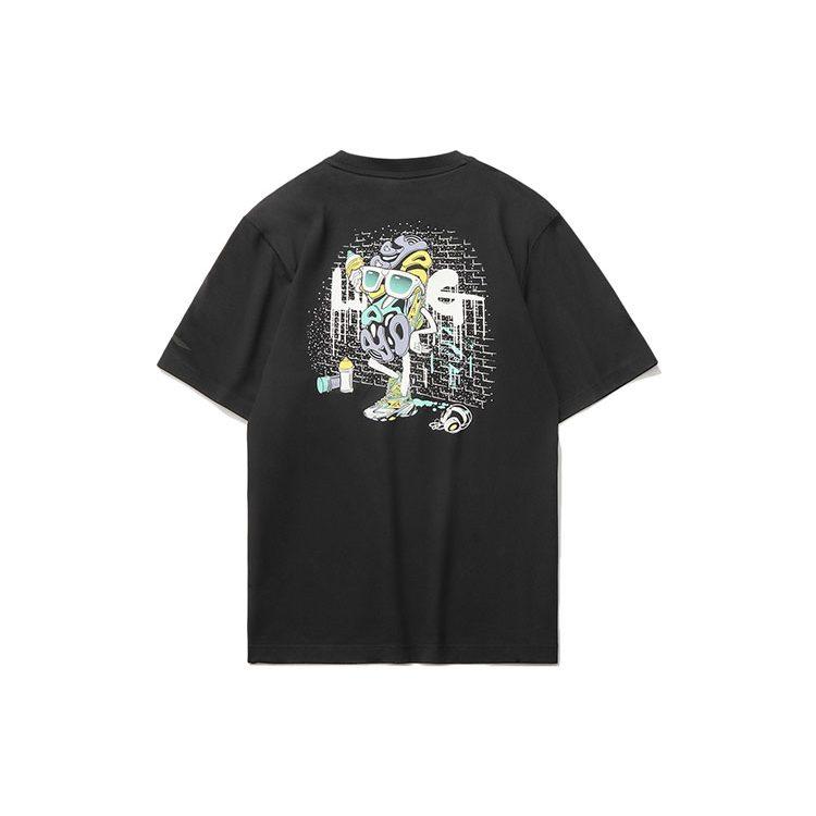 Li Ning Sports Fashion Collection T Shirts Unisex Crew Neck Moderate Straight Fit AHSR406-2