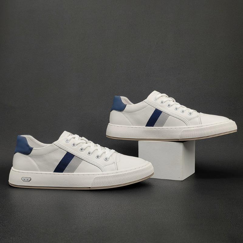 Fashion New Luxury First Layer Cowhide Men's Sneakers Designer Fashion Casual Platform Shoes for Men Spring Autumn Zapatos De Hombre